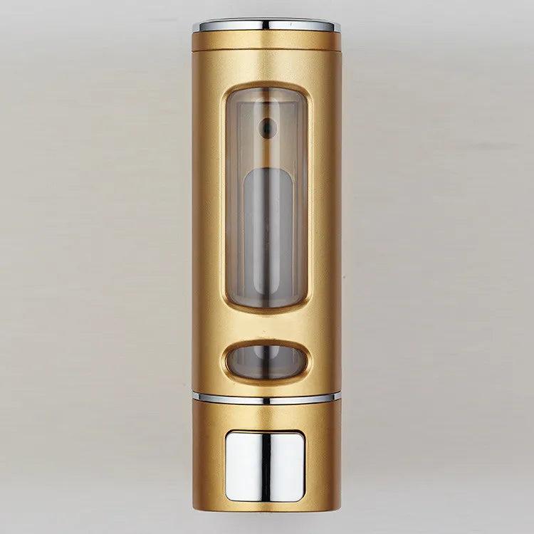 400ml Gold champagne Soap Dispenser Hand-pressed Soap Dispenser Wall Mounted Shower Gel Shampoo Bottle