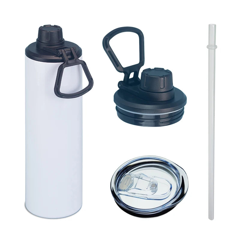 20oz Sublimation Stainless Steel Tumbler Straw Accessories