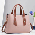 High Quality Pu Hot Travel Latest Female Stylish Tote Brand Quilted pink Large Shoulder Handbags Supplier