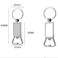 RubySub Custom Keyring Personalized Metal Bottle Opener Blank Sublimation Printed Keychain