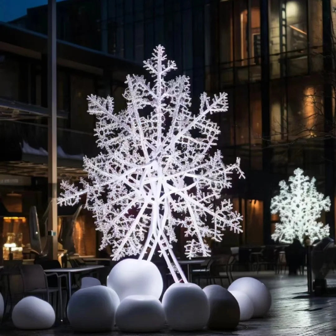 Frandwell Customizable Artificial PVC Material Outdoor Christmas Tree Customized Color Bright Holiday Decorations Customized