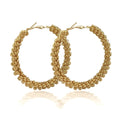 Fashion Exaggeration Hoop Earrings Jewelry Big Circle Earrings Girl Twine Chunky Hoops Charms Accessories