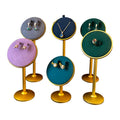 Unique Sunflower 8 Colors Metal Microfiber Jewelry Shop Earrings Showcase Display Stand