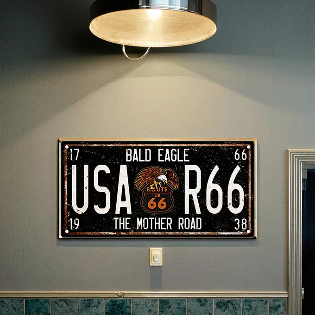 Wholesale Embossed Decorative License Plate Hot Sale Custom Vintage Tin Sign
