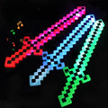 Led & Sound Light up Classic Diamond Pixel 8 Bit Toy Sword LED Pixel Sword