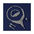 Large Statement Jewelry Set Necklace Earrings Set Cz Luxury Gift Middle East Wedding Jewelry Set
