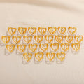 18k Gold Plate Stainless Steel A-Z Letter Adjustable Open Alphabet Rings for Woman