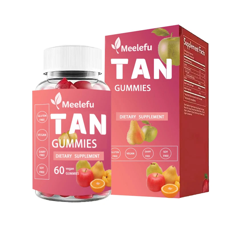 Tanning Vitamins Zinc Gummies Minerals for Healthy Tan Skin & Enhanced Tanning Gummy Bear Beauty Products