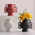 Minimalist Modern Creative Living Room Flower Arrangement Frosted Ceramic Decoration Flower Vases Dining Table Ornaments