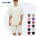 High Quality Cotton Vintage Terry Towel Shirt for Men Oversized Drop Shoulder Printed Jersey Blank Design T-Shirt