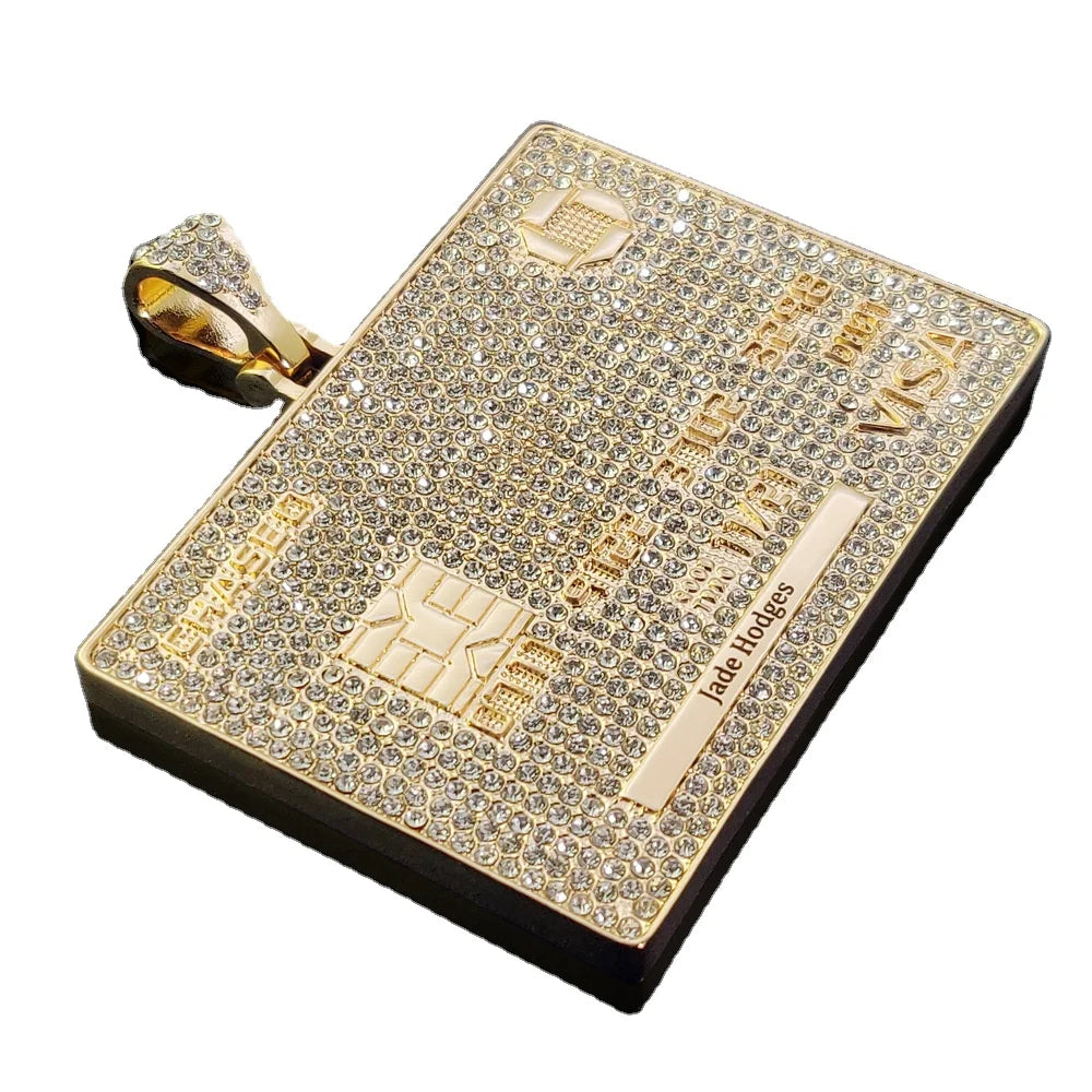 Hiphop18k Electroplating Male Hip-hop Big Gold Chain  Personalized Diamond Name Letter Initial Necklace for Men