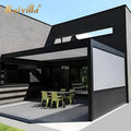 Factory Arches Arbours Pergolas Bridge Motorized Electric Folding Louvered Roof Bioclimatic Retractable Balcony Pergola Pavilion