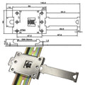 Metal Clamps Guide Rail Hardware Buckle Guide Fixing Bracket for Easy Installation