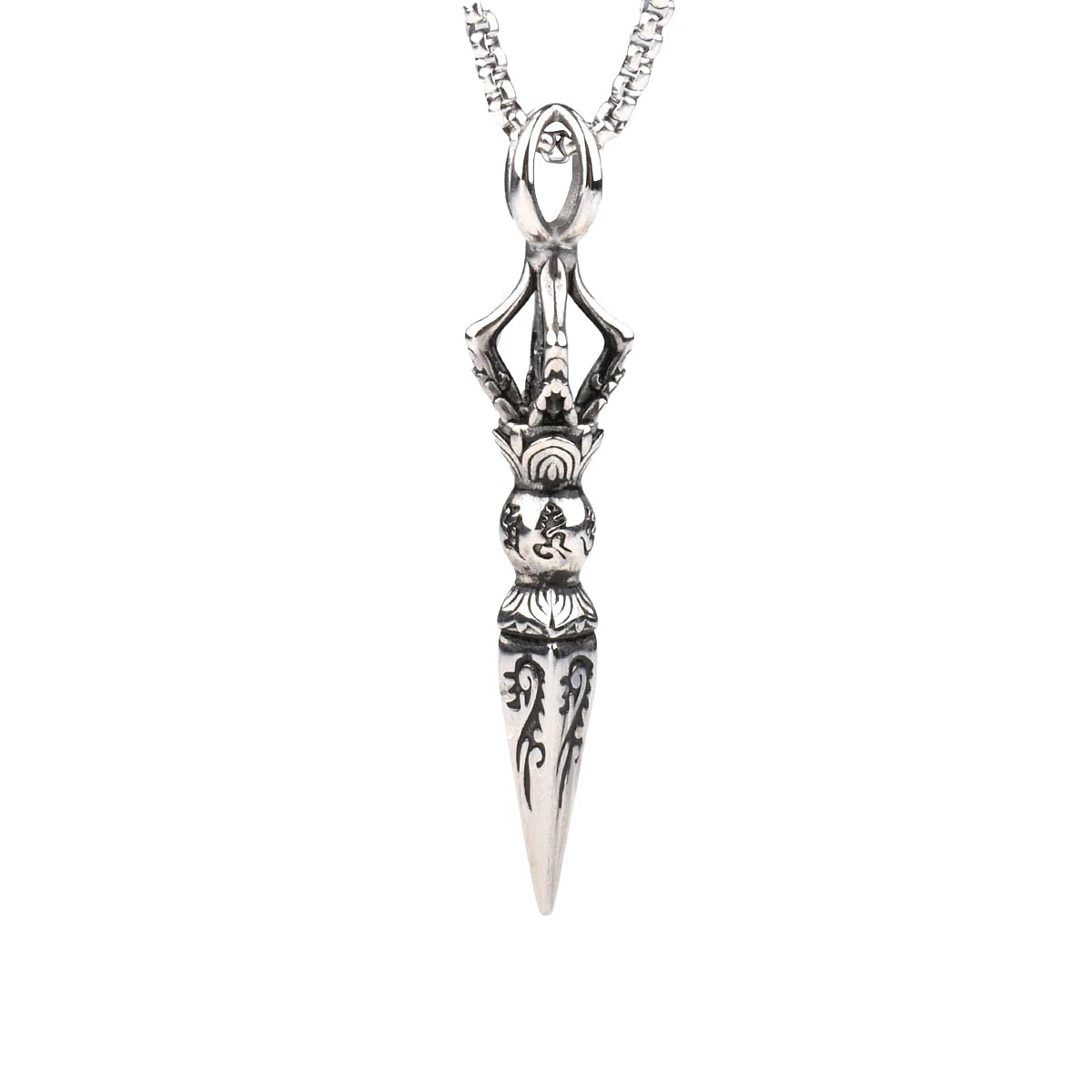 Vintage Tide Sweater Chain Non Tarnish Stainless Steel Necklace Gold Silver Pestle Mortar Pendant Necklace Gifts for Women