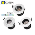 IP54 10W Ultra Anti-Glare 2-Way Rotatable Recessed Smart Dimmable RGBCW COB LED CRI90 Modern Aluminum Ceiling Spotlight for Home
