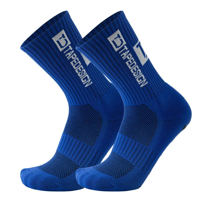 Men and Women All Purpose Adult Crew Soccer Custom Grip Socks Soccer Pads Non-slip Sports Wool Hoops Sweatsocks