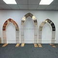 Gold Metal Square Flower Arch Stand Wedding Decorations Background Banquet Hall Interior Decorative Item Wedding Arch Backdrop