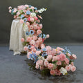 New Simulation Flower Row Shopping Mall Layout Display Windows Exhibition Hall Decoration Long Row Flowers Table Placement