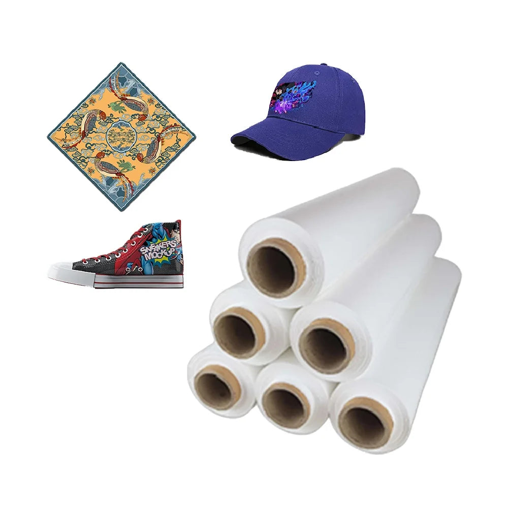 Erasmart Custom Size 30CM 33CM 60CM Width*50M Length Roll Heat Transfer Hot Cold Peel DTF Pet Film