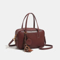 Women's Saddle Bag Luxury LadiesFashion PU Handbags Large Capacity and Durable Commuting Underarm Bowling Bags for Women
