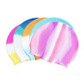 Custom Design Waterproof Silicone Swimming Hats Cheap College Swim Hat