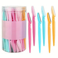 Wholesale 66pcs Disposable Eyebrow Trimmer Multipurpose Shaving Razors Grooming Tool for Women Exfoliating Shaving Razors