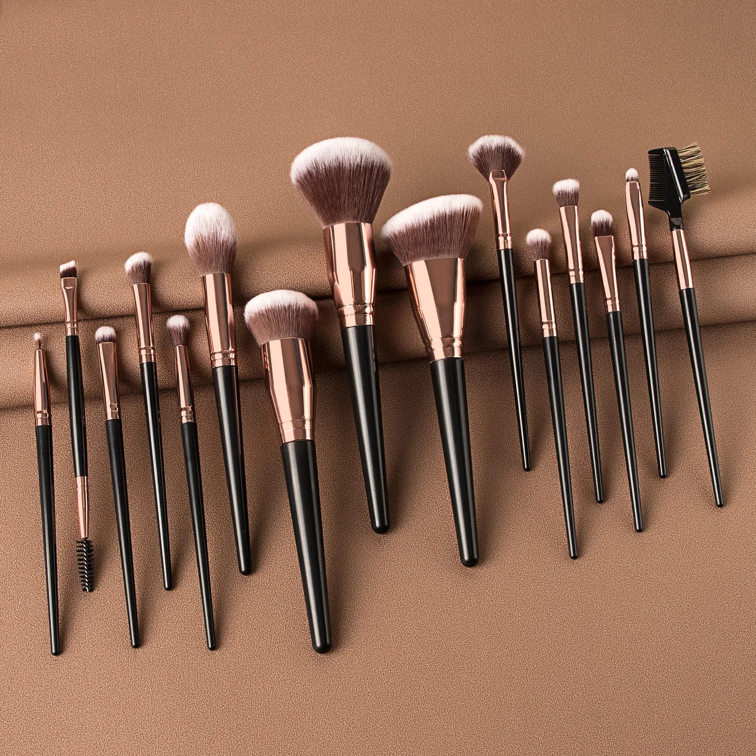 2024 Hot Sale Vegan Makeup Brushes 7pcs/10pcs/15pcs Professional Custom Makeup Brush Set Private Label