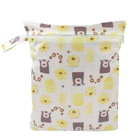 Polyester Nappies Bag Wet/Dry Storage Pouch Portable Waterproof Bags for Diaper Pockets 30x40cm