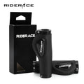 RIDERACE Bicycle Fiber Leather Handlebar Grips Bike Non-slip Aluminum Lock Handle Bar MTB Liquid Silicone Palm Rest Grips Cover
