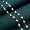 GP 3.0mm Sequin Lip Unfinished Chains Premium S925 Silver Lip Bulk Roll Chain Permanent Jewelry Chains Making Wholesale