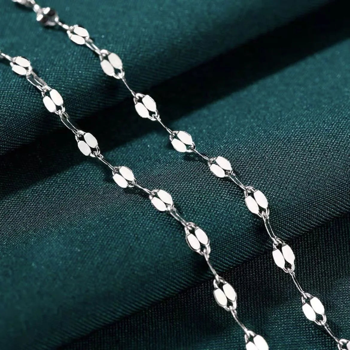 GP 3.0mm Sequin Lip Unfinished Chains Premium S925 Silver Lip Bulk Roll Chain Permanent Jewelry Chains Making Wholesale