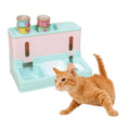 Waterproof Durable Eco-Friendly Plastic Solid Square Cut Simple Cat Feeding Bowl 1.5kg Indoor Outdoor Use