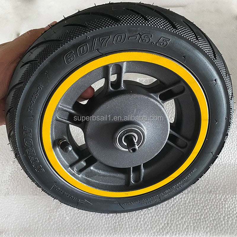 Superbsail Front Wheel for Ninebo Max G30 G30D Kickscooter 10inch Front Wheel Hub with Vacuum Tire Assembly Spare Parts MegaBDM