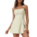 Summer Women Dress Anti-exposure Bottoming Sports Dress With Chest Pads Breathable Outdoor Golf Beautiful Back Yoga Tennis Skirt