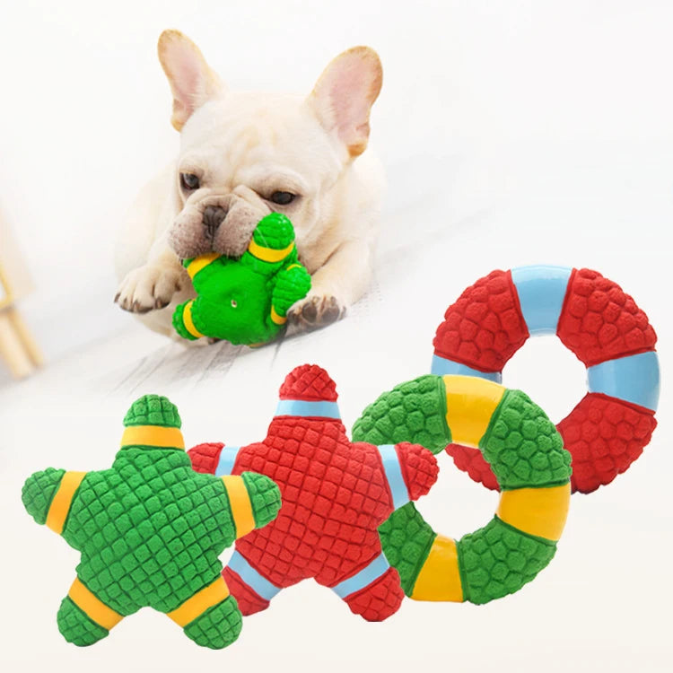 Durable Wholesale Emulsion Squeaky Dog Ball Chew Dog Toys for Aggressive Chewers