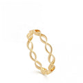 LOZRUNVE 925 Sterling Silver Plain Evil Eye Stacking Gold Vermeil Ring Women