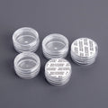 Plastic Mini Cosmetic Round Transparent clear Color Jars Factory Price Cheap Empty 3 Gram clear Plastic Jar
