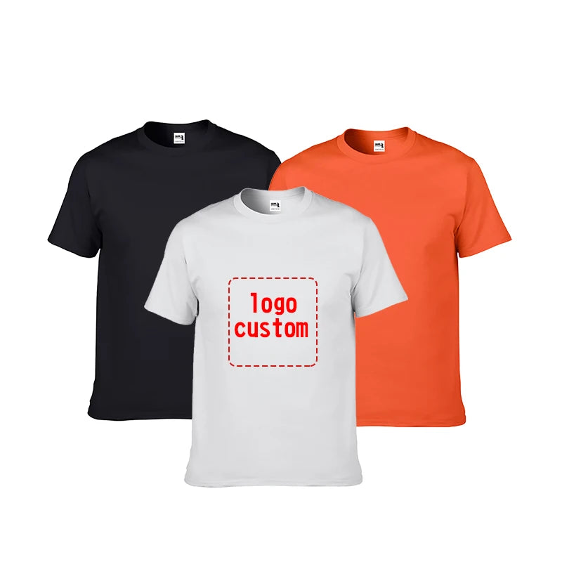 Custom Printed OEM ODM Men Basic t Shirts 100% Cotton Wholesale Anti-pilling Round Neck Plain T Shirt for Men