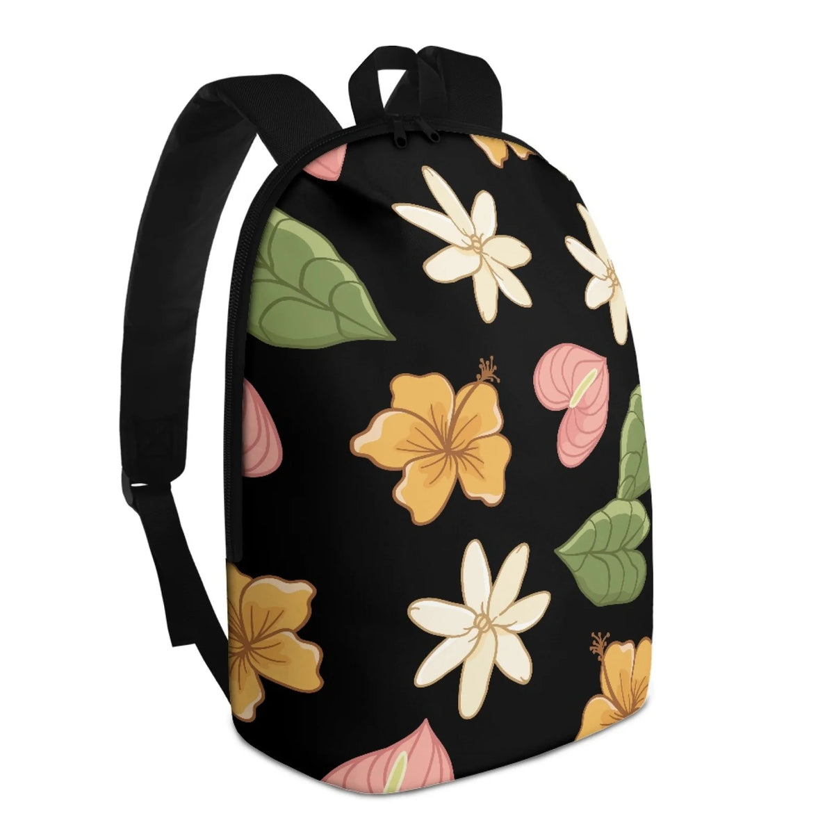 Custom Flowers Print Kids School Back Pack Fashion Girls School Backpack Metal Zipper Optional College Backpack Bag for Women MegaBDM