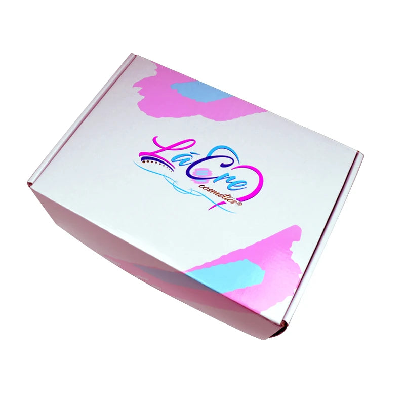 SENCAI  Pink Purple Color New Arrival Custom Corrugated Cosmetic Packaging Paper Box With Logo