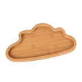 Wholesale Cloud Shape Modern Serving Tray Wooden Plate Food Serving Trays Customize Bamboo Tray for Food Fruit Home Restaurant
