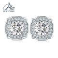 Micropaved Auspicious Design 5mm D VVS S925 Gold Plated Fashion Jewelry Wholesale Moissanite Earring