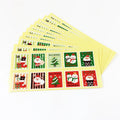 Factory Direct Beautiful PET Christmas Black 'Thank You' Stickers Rolls for Candle Craft Photo Frame Minimum Order 500pcs