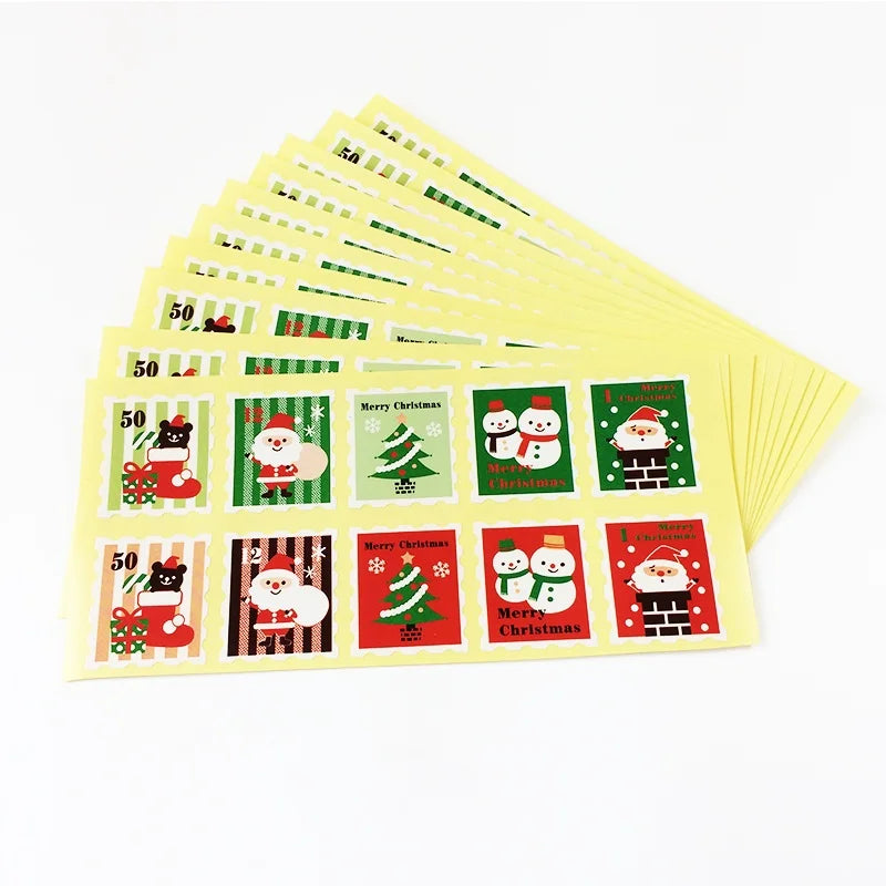 Factory Direct Beautiful PET Christmas Black 'Thank You' Stickers Rolls for Candle Craft Photo Frame Minimum Order 500pcs