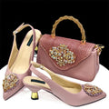 2025 Latest Wholesale Custom Shoe Bag Set Designer Party Ensemble Fashion Ladies High Heels Bags Women Pump Set