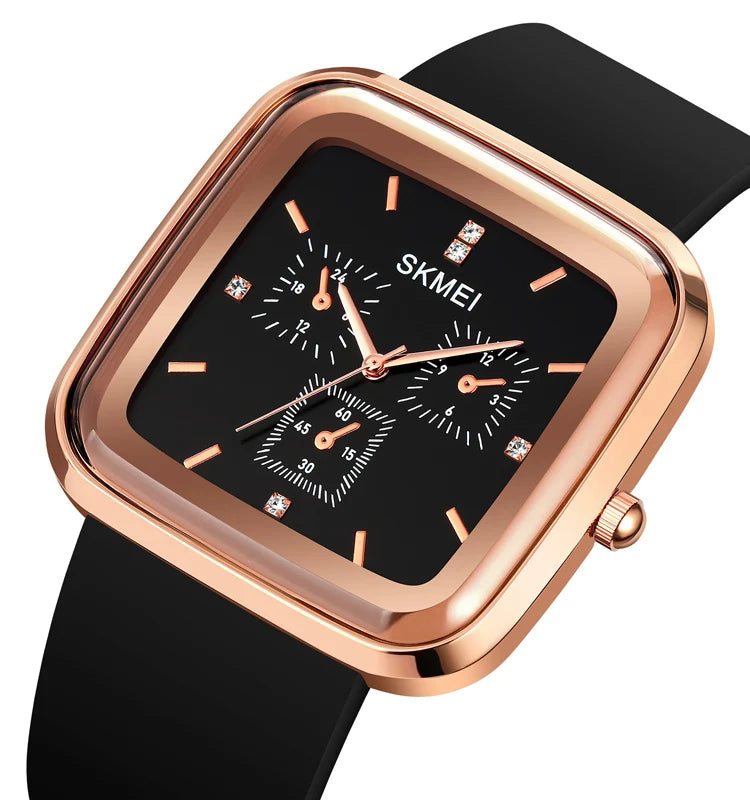 Skmei 1902 Silicone Strap Quartz Watch for Men  Fashion Sport Wristwatch 3ATM Waterproof