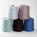 New Arrival 100% Polyester Super Soft cat Feather Fancy Twister Yarn for Knitting Carpet
