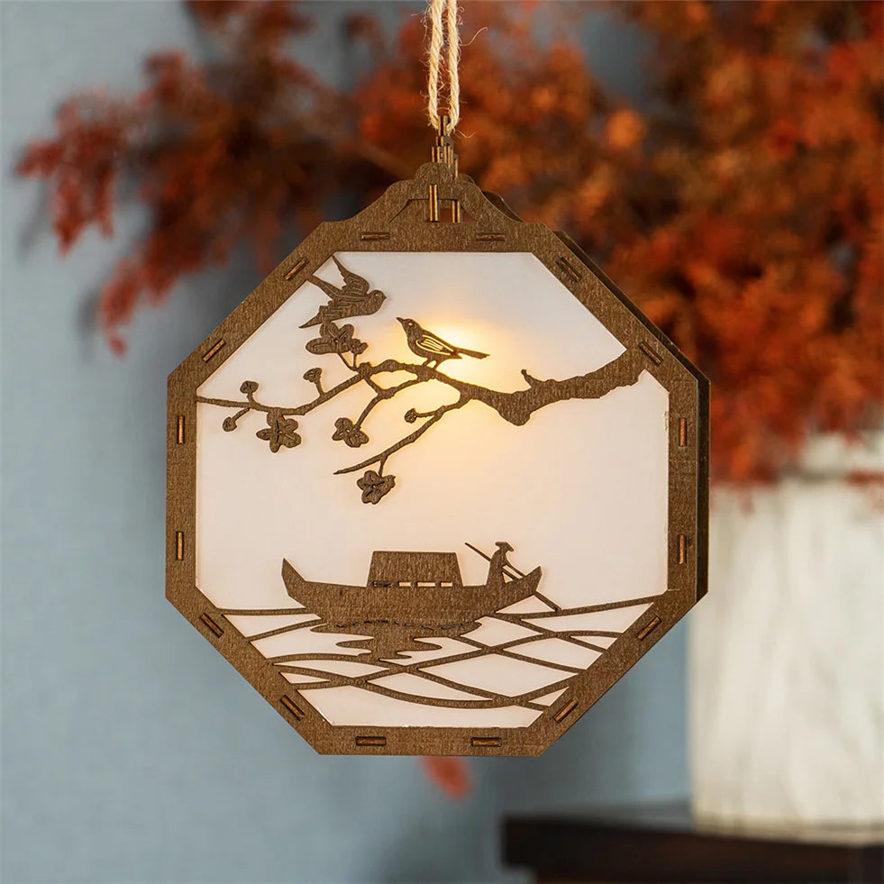 Popular Design Wooden LED Lantern Antique Lantern Decoration Home Decoration