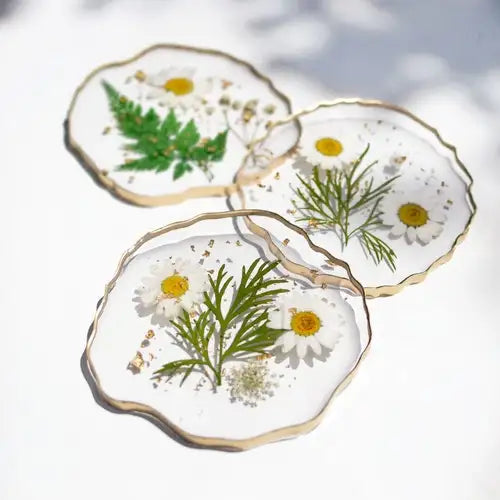 Hot Selling Amethyst Inspired Geode Coasters Resin Coasters Agate on Bamboo Best Quality Crystal Coasters at Best Price