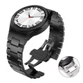 New Arrive Curved End No Gaps Bracelet Stainless Steel Easy Release Watch Strap for Samsung Watch 6/5/4 Classic Wrist Band